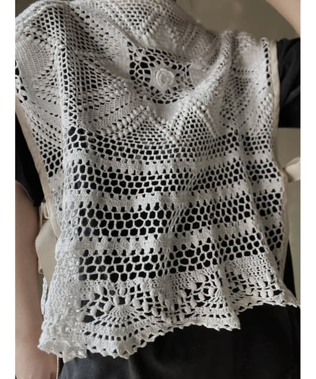 【RE;CIRCLE】 RE Crochet Vest③/20220317-018