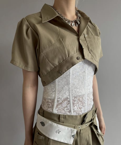 【Chinatsu Aoyama】 RE Makers Shirt Khaki / 260702-003