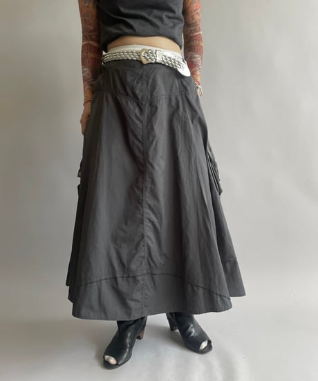 【USED】 Cargo Pocket Long Skirt/ 240914-015