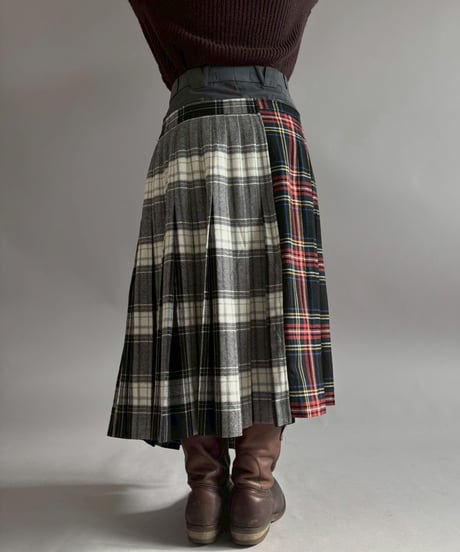【RE;CIRCLE】 RE Kilt Long Skirt / 260108-003