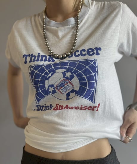 【USED】 ThinkーSoccer Ringer T-Shirt / 260523-013