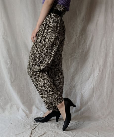 【USED】 Leopard Patterned Easy Pants/210421-038