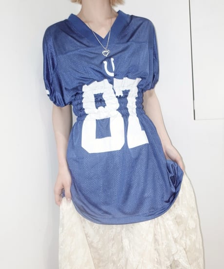 【RE;CIRCLE】 Shirring Football Shirt  /  250522-006