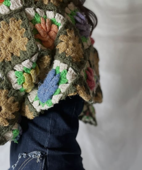 【RE;CIRCLE】 RE Granny Knit Top④/211014-004