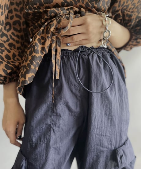 【USED 】Poly Gimmick Cargo Pants/ 231009-033