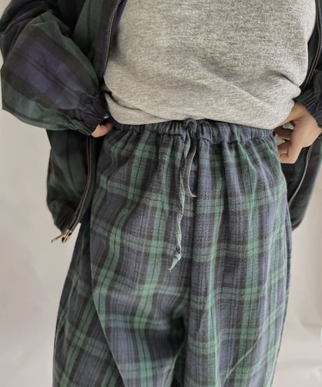 【USED】 Cotton Checked Pants / 230114-006