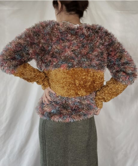 【USED】    Shaggy Knit Top/211216-023