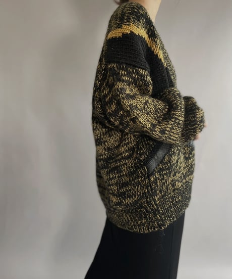 【USED】  Acrylic Knit Cardigan / 221015-011