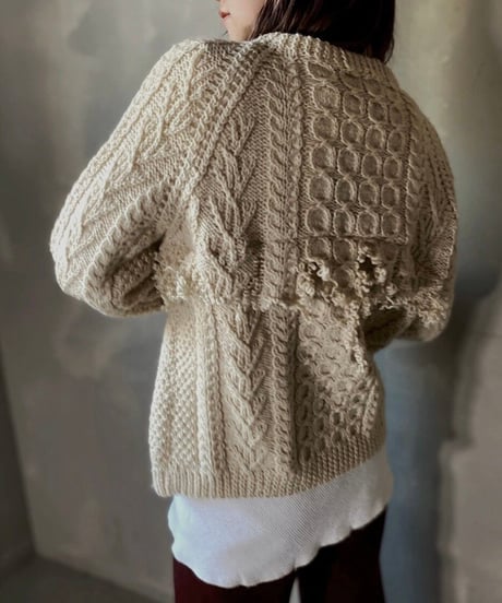 【RE;CIRCLE】 Fringe Cable Knit Cardigan ② / 201112-026