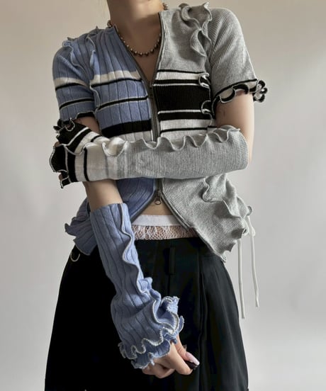 【RE;CIRCLE】 RE Mellow knit Top + Arm  / 250710-011