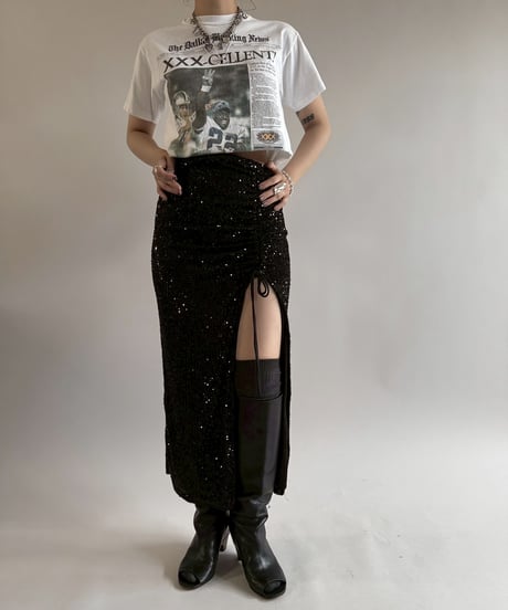 【USED】 Design Spangle Skirt /250510-090
