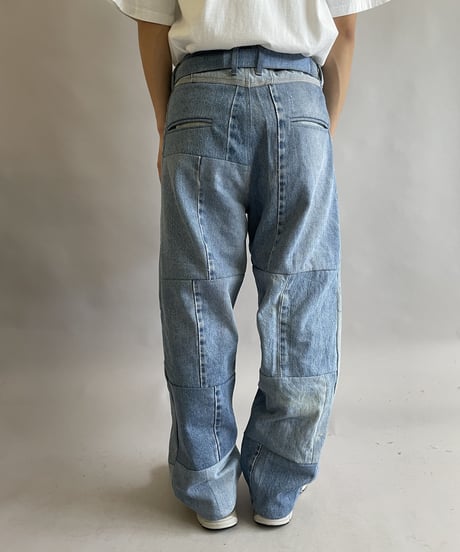 【RE;CIRCLE】 RE Denim PatchWork Pants / 230522-003