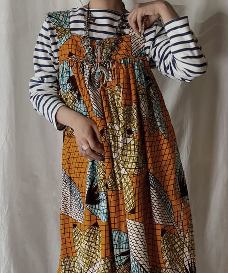 【USED】 African Batik One-piece①/210428-001