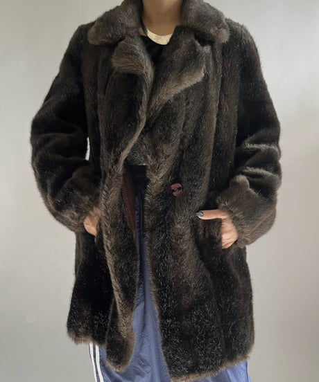 【USED】  Fake Fur Jacket /241221-016