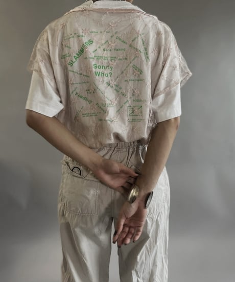 【USED 】Flower Patterned Sheer Top /240505-023