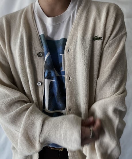 【USED】   LACOSTE Knit Cardigan②/211007-003