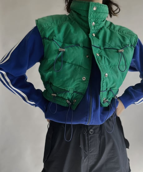 【RE;CIRCLE】 RE Draw Cord Short Down Vest / 230126-016