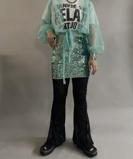 【USED】  L/S Sheer Top / 230430-006