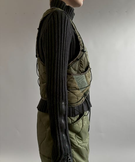 【RE;CIRCLE】 RE Liner Code Vest Khaki / LINER-06