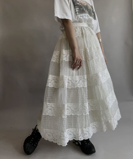 【USED】 Poly Long Skirt / 230603-016