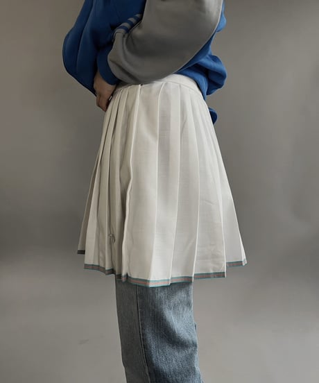 【USED】 Fred Perry Tacked Mini Skirt/240210-010