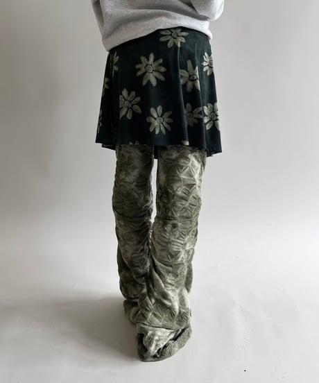 【USED】 Flower Pattern Mini Skirt/ 250419-028