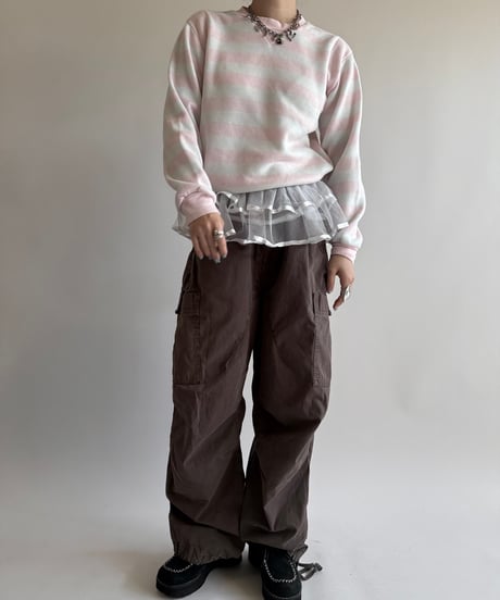 【USED】 Longstreet Border Sweat Top  /250322-003