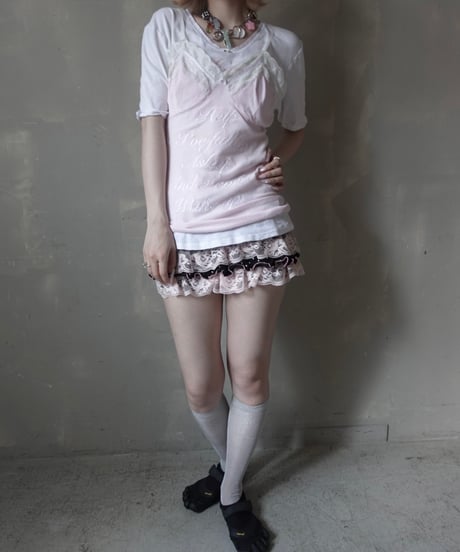【RE;CIRCLE】 Re Embroidered Camisole Top  /  250724-006
