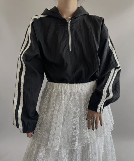 【USED】 Nylon Pullover  Line Top / 231021-028