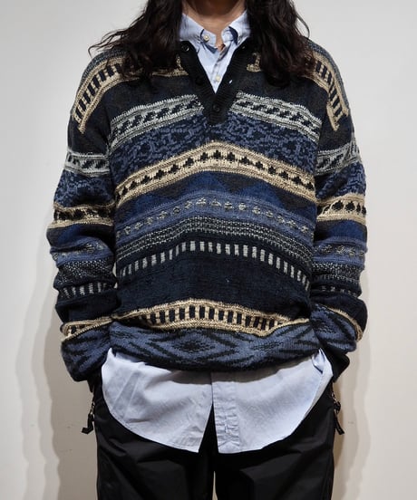 【USED】  Patterned Knit Top /240205-007