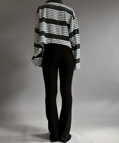【USED】 GIVENCHY Multi Border Velour Top / 260124-006