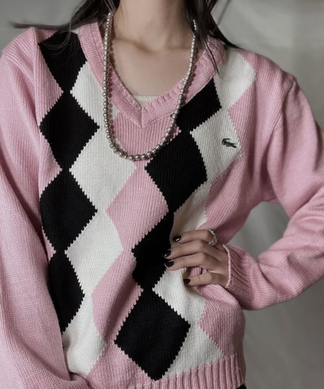 【USED】 LACOSTE Acrylic Knit ⑦ / 220111-018