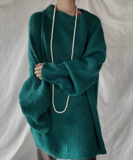 【USED】    Mohair Knit Top②/211216-003