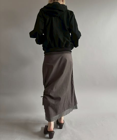 【RE;CIRCLE】RE U.S Military Rebuild Hooded Fireman Jacket Black / 260226-018