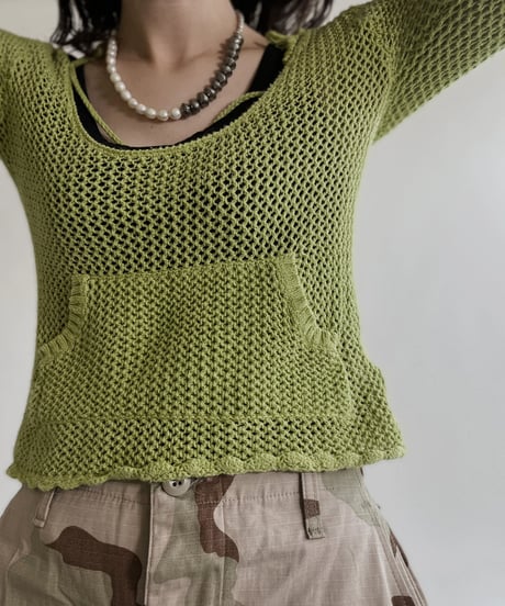 【USED】 Crochet Long Sleeves Top / 220430-005