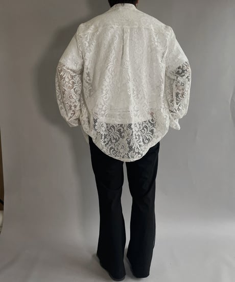 【RE;CIRCLE】 RE Men's Crochet Lace Shirt / 220915-004