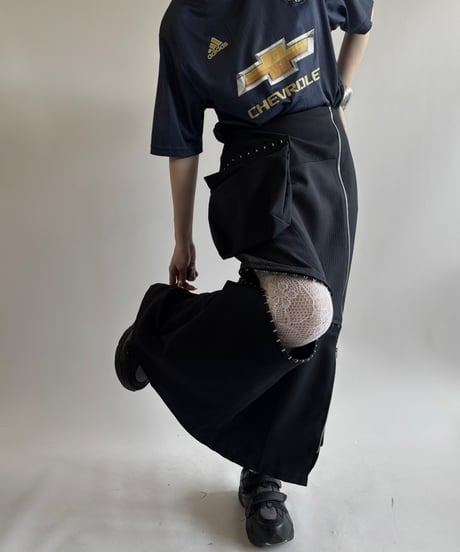 【RE;CIRCLE】 RE Suit Asymmetry Long Skirt/ 250717-016