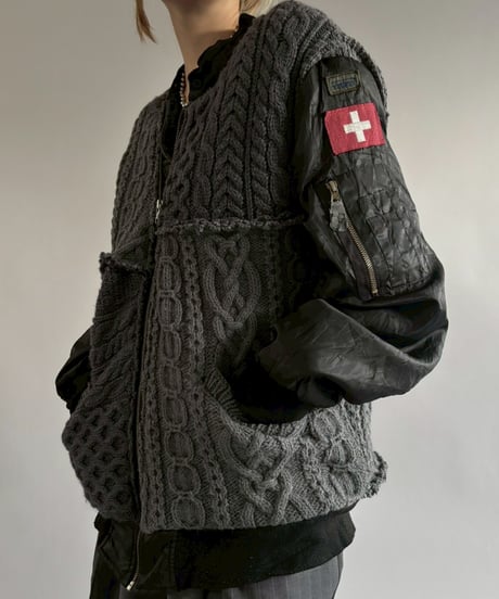 【RE;CIRCLE】 RE MA1 × Alan Knit Jacket / 251225-005