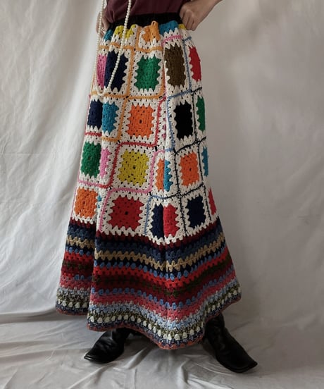 【RE;CIRCLE】 RE Granny Long Skirt②/211216-041