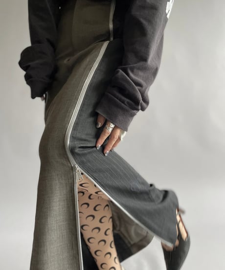 【RE;CIRCLE】 Re Front Zip Skirt/ 241003-010