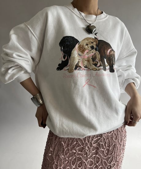 【USED】 Dog Print Sweat /241207-019