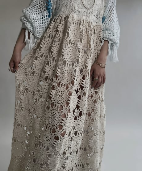 【RE;CIRCLE】 RE Crochet Lace One-piece / 220526-007