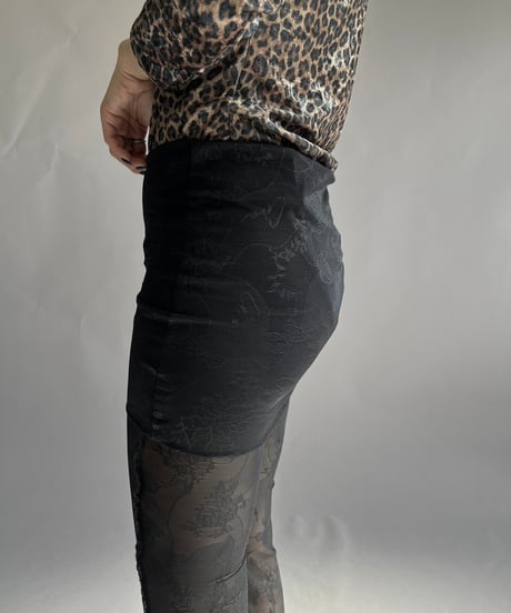 【USED】 Dead Stock I.AM.GIA Flower Patterned Sheer Flare Pants / 241214-008