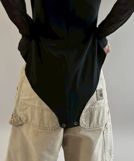 【USED】 Sheer Design Leotard Top/ 260307-026