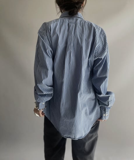 【USED】 Ralph Lauren Stripe Patterned Shirt/ 231125-014