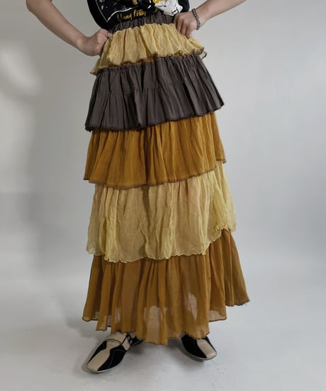 【RE;CIRCLE】 RE Indian Cotton Skirt / 220503-019