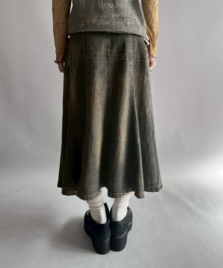 【USED】 Denim Flare Skirt / 251108-012