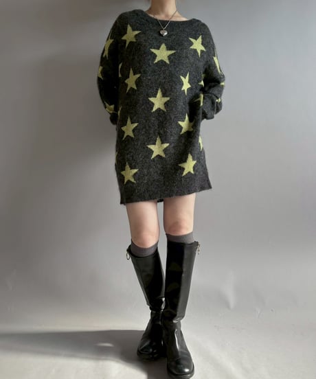 【USED】 N°21 Star Pattern Long Knit / 251227-018