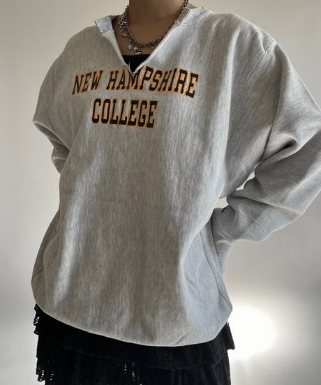 【USED】 80s Champion Reverse Weave Sweat Top NEW HAMPSHIRE COLLEGE /250111-014