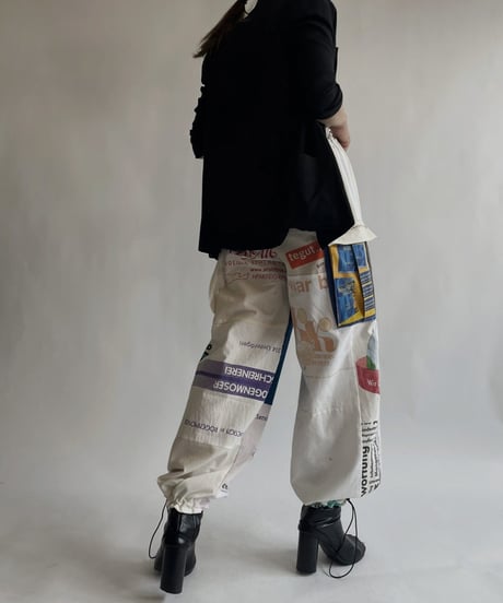 【RE;CIRCLE】 RE Eco-Friendly Bag Draw Cord Pants / 220825-023